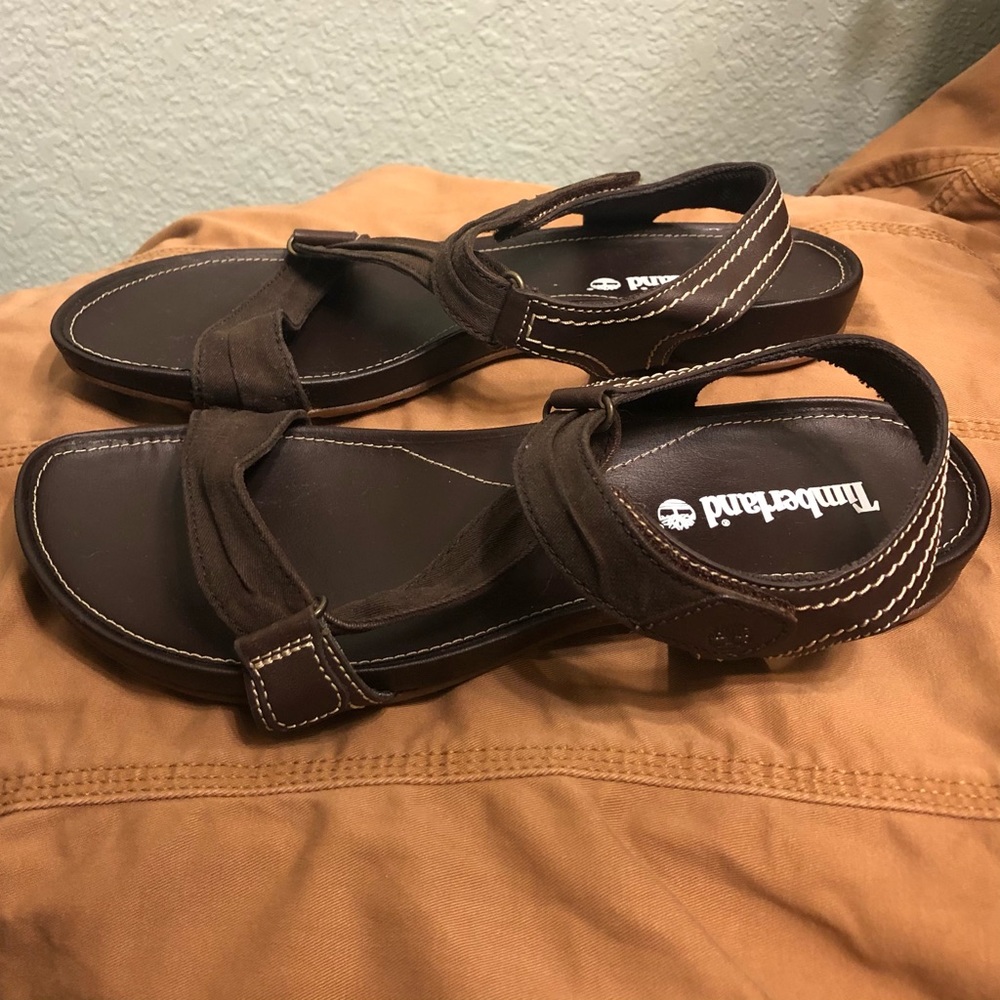 NWOB Size 8.5 Timberland Lola Brown Slide Sandals - Picture 7 of 7